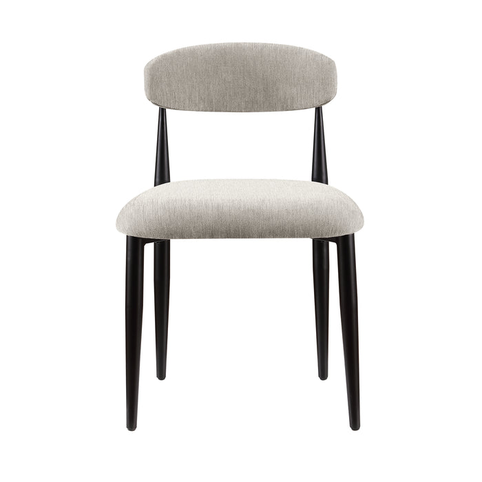 Kort & Co. Capri Dining Chair, Polyester Fabric, Metal – Beige