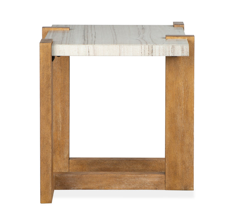 Carlisle 24.5\" End Table with Faux Granite Top- Honey Wheat