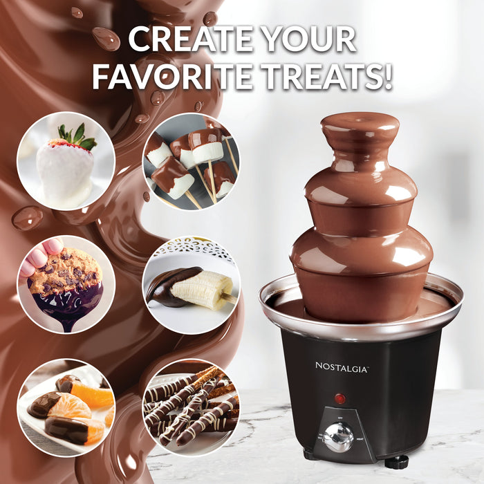 Nostalgia 3-Tier 1.5-Pound Chocolate Fondue Fountain - CFF965