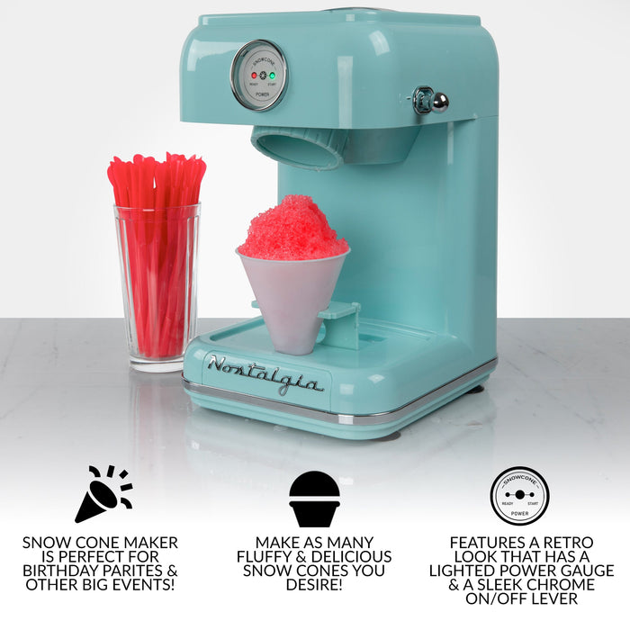 Nostalgia Classic Retro Single Countertop Snow Cone Maker - CLSC1AQ