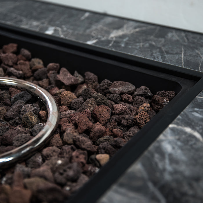 Deko Living Gas Outdoor Firepit Table 