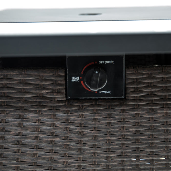 Deko Living Gas Outdoor Firepit Table 