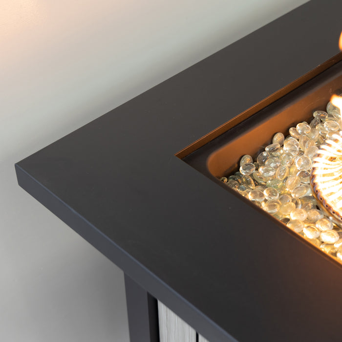 Deko Living Outdoor Propane Fire Table with Ice Bucket 