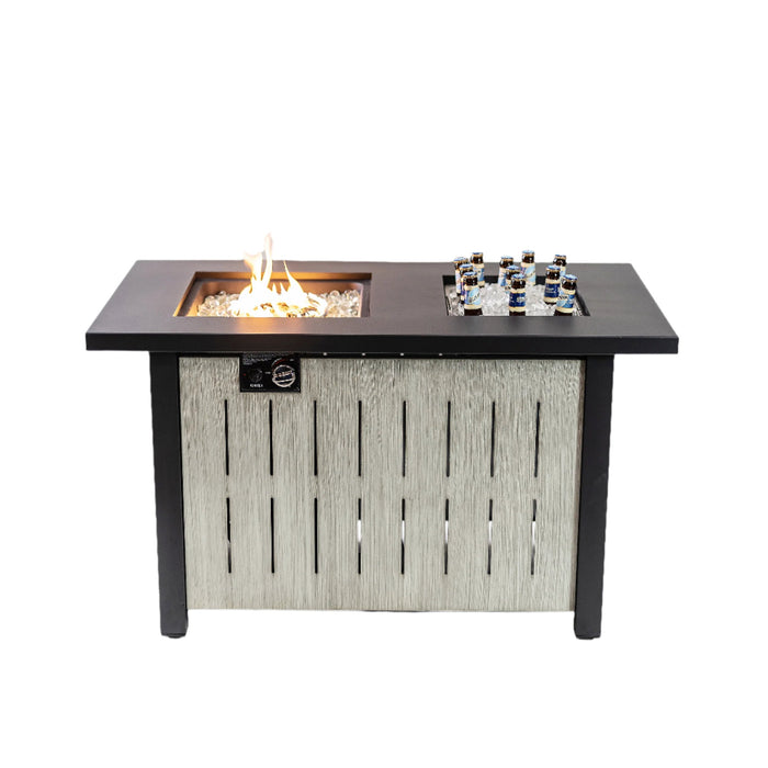 Deko Living Outdoor Propane Fire Table with Ice Bucket 