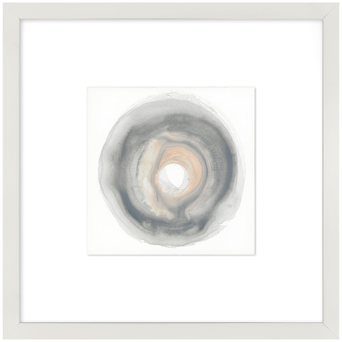 Sea Shell I Framed Artwork Raised Under Glass with Mat - 24\" x 24\"