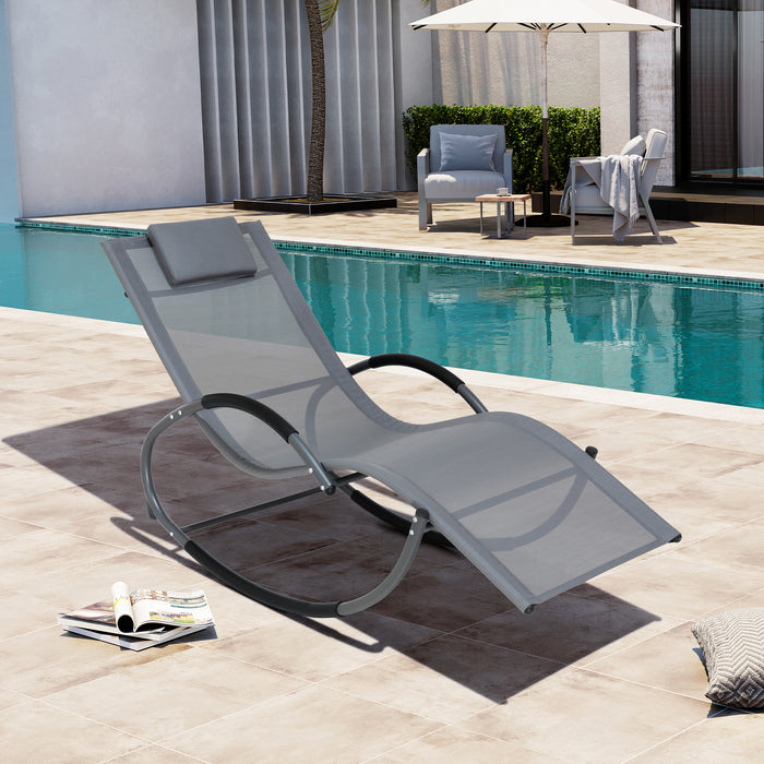 Deko Living Outdoor Rocking Lounge Chair