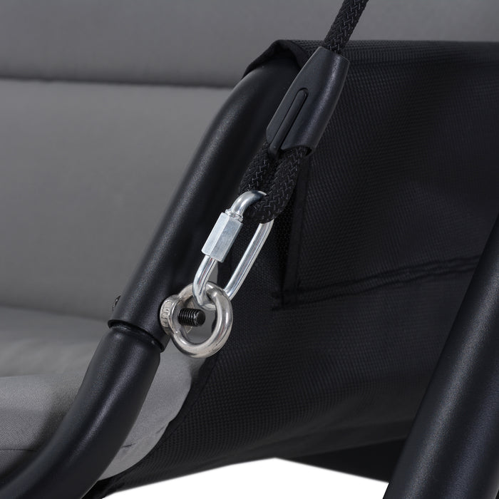 Deko Living Outdoor Patio Swing Chair with Canopy