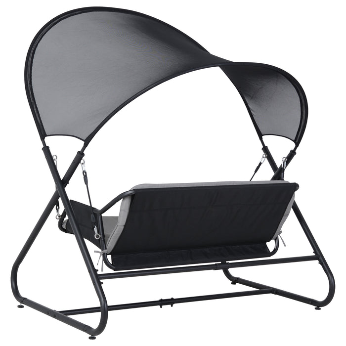 Deko Living Outdoor Patio Swing Chair with Canopy
