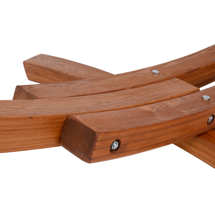 Deko Living Outdoor Cedar Wood Hammock - White