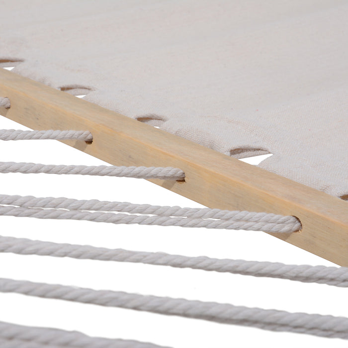 Deko Living Outdoor Cedar Wood Hammock - White