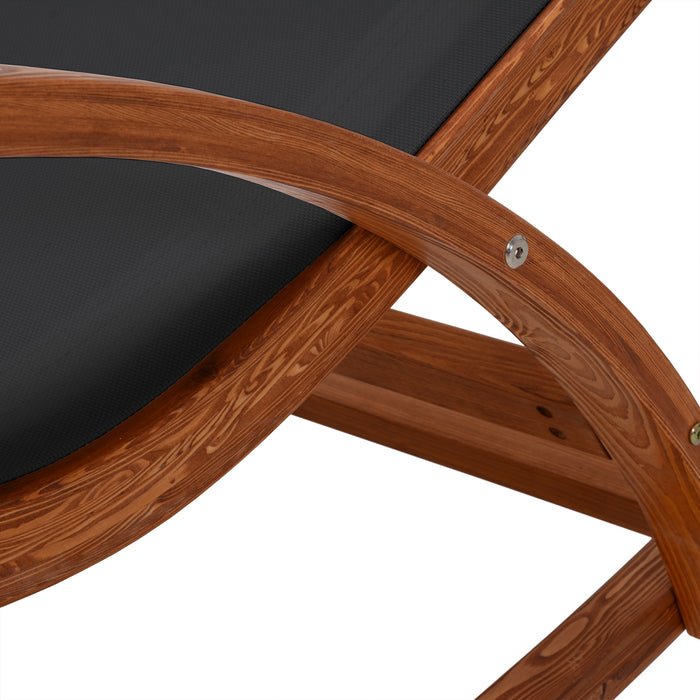 Deko Living Outdoor Lounge Chair - Black