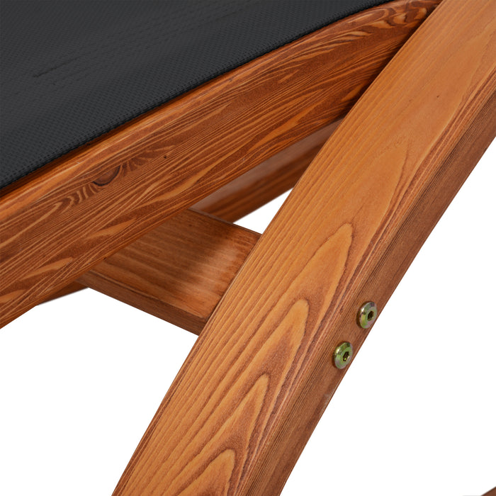 Deko Living Outdoor Lounge Chair - Black