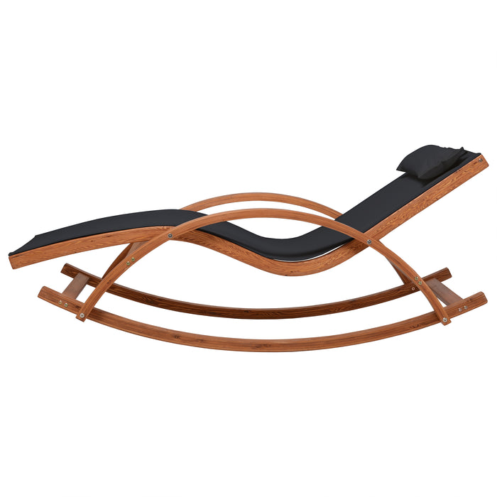 Deko Living Outdoor Lounge Chair - Black