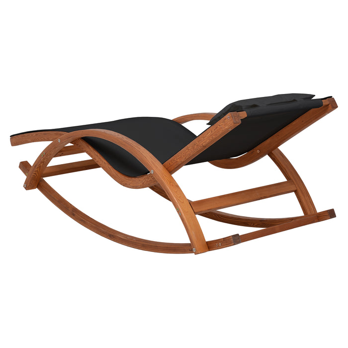 Deko Living Outdoor Lounge Chair - Black