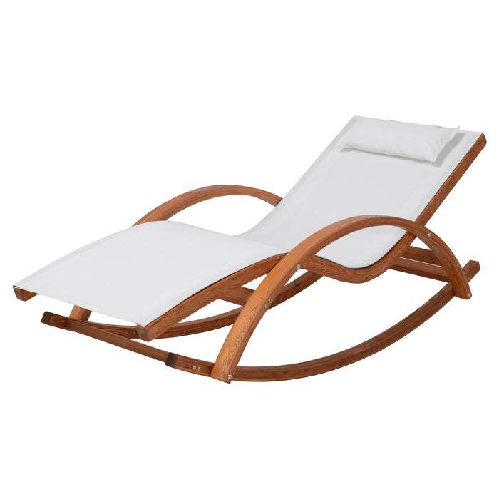 Deko Living Outdoor Lounge Chair - White