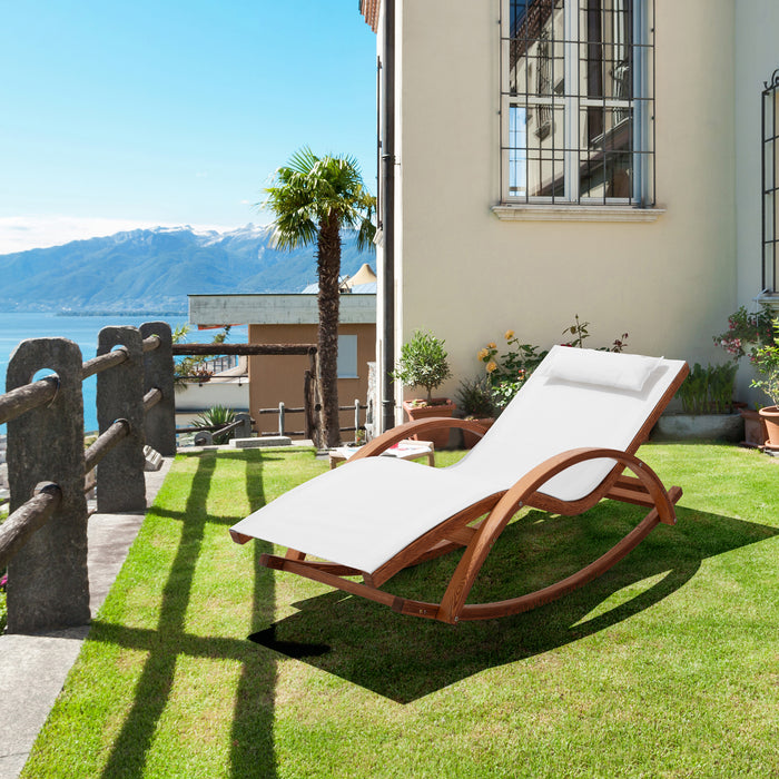 Deko Living Outdoor Lounge Chair - White