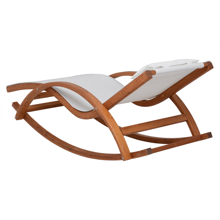 Deko Living Outdoor Lounge Chair - White