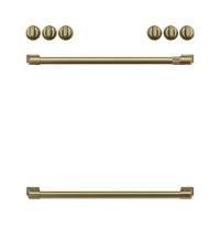 Café Brushed Brass Handle and Knob Kit for Range - CXFCHHKPMCG