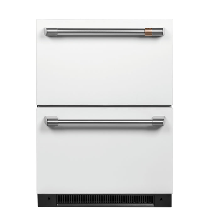 Café Brushed Stainless Under-Counter Refrigerator Handle Kit - CXQD2H2PNSS