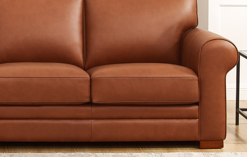 Hydeline Brookfield Leather Sofa - Brown