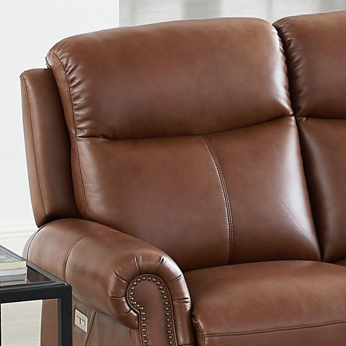 Hydeline Royce Power Reclining Sofa - Brown