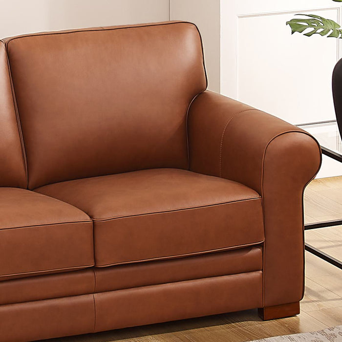 Hydeline Brookfield Leather Sofa - Brown