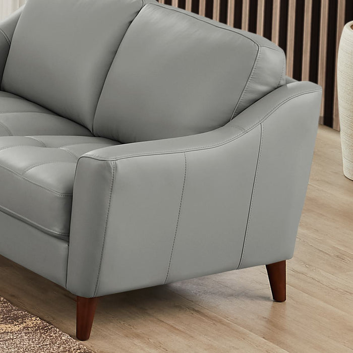Hydeline Ersa Leather Sofa - Grey