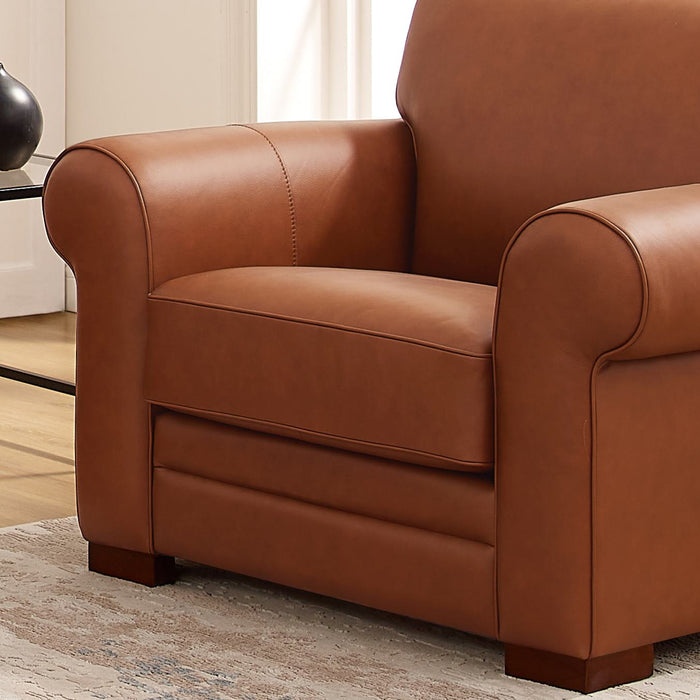 Hydeline Brookfield Leather Chair - Brown
