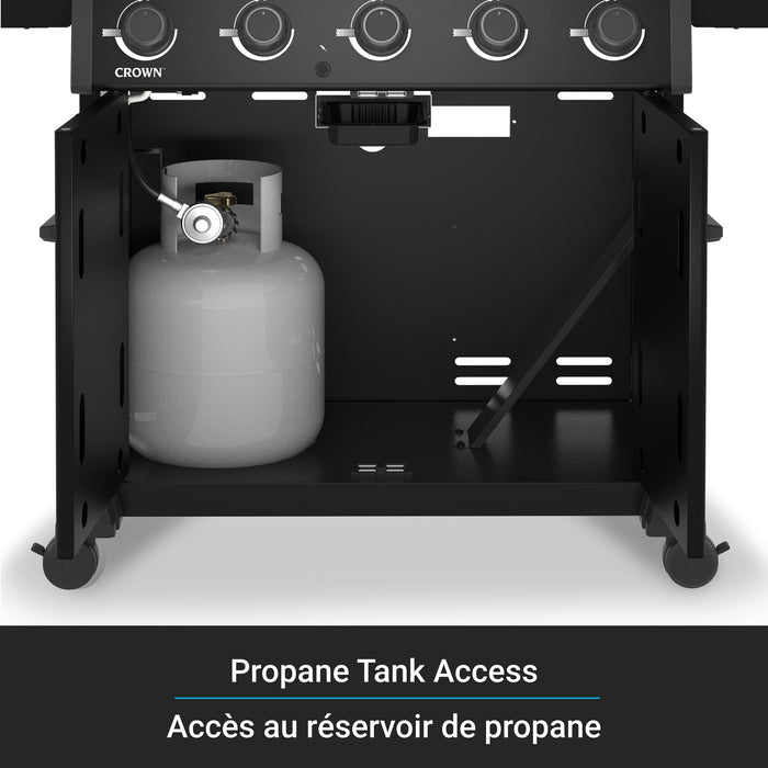 Broil King Crown 520 Shadow 5-Burner 45,000-BTU Propane Gas BBQ - 866154 Grill
