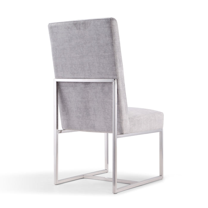 Manhattan Comfort Element Velvet Dining Chair - Champagne