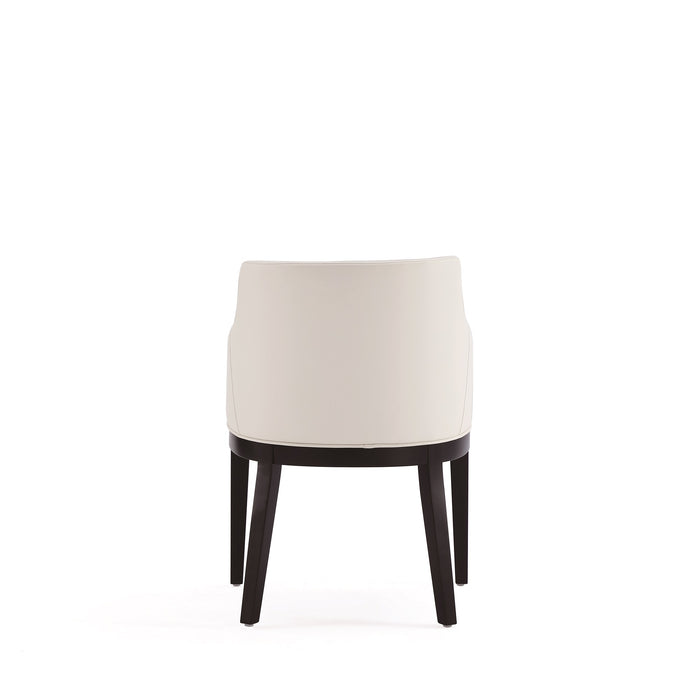 Manhattan Comfort Gansevoort Modern Faux Leather Dining Chair - Cream
