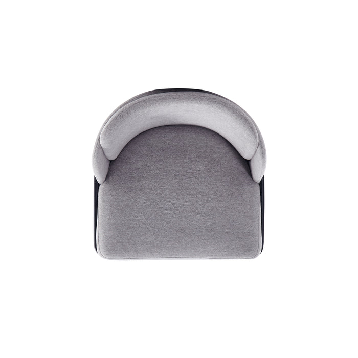 Manhattan Comfort Flor Fabric Dining Chair - Grey