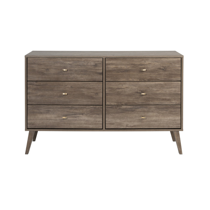 Milo 6-Drawer Dresser - Drifted Grey