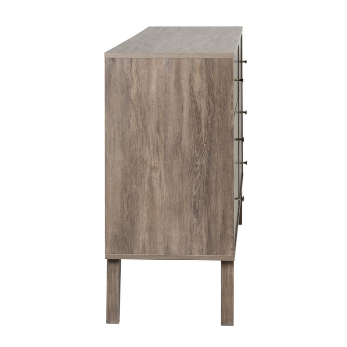 Milo 6-Drawer Dresser - Drifted Grey