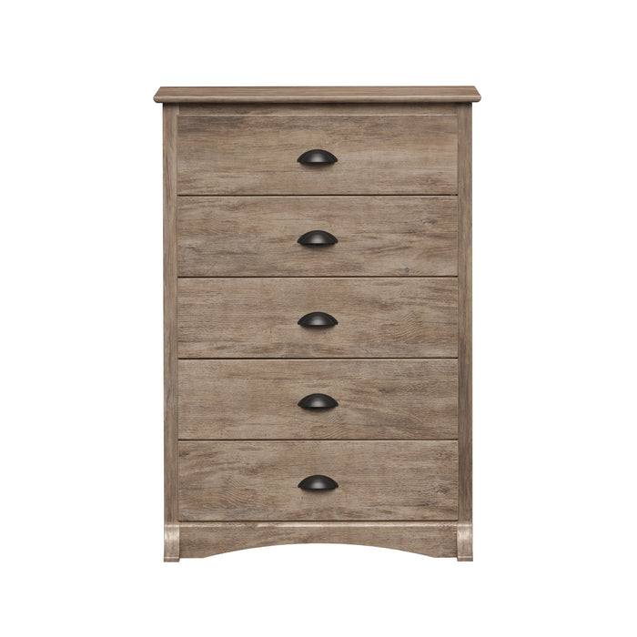 Salt Spring 5-Drawer Chest - Drifted Grey