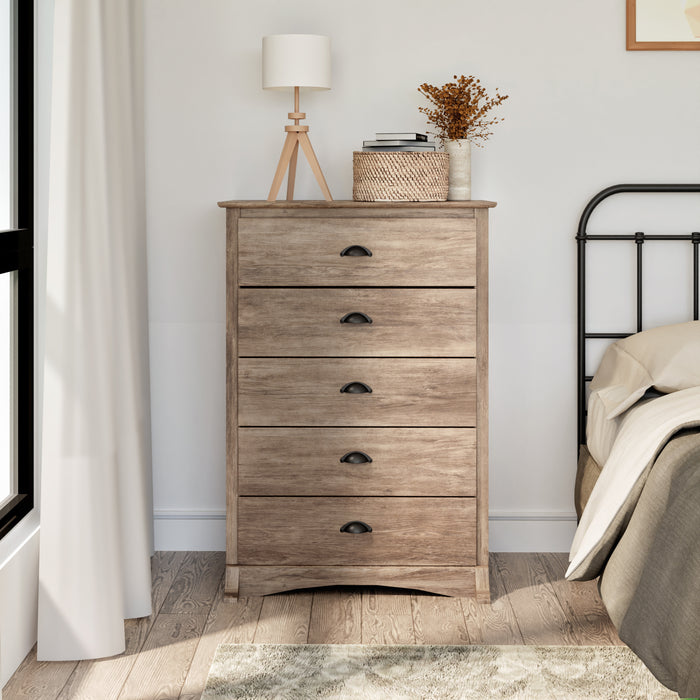 Salt Spring 5-Drawer Chest - Drifted Grey