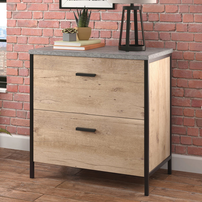 Dexter 30” 2-Drawer Lateral Filing Cabinet – Prime Oak