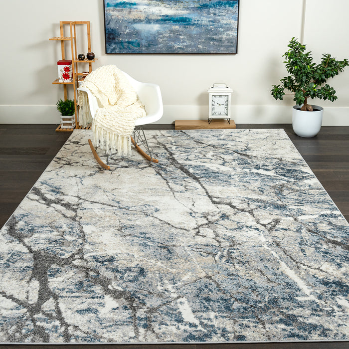 Darius Lightning Blue Area Rug - 6'7\" x 9'6\"