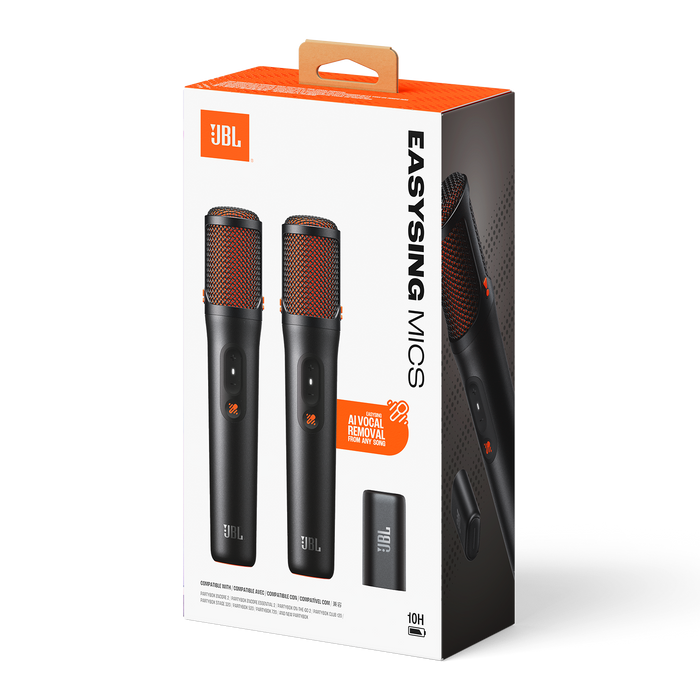 JBL EasySing Wireless Microphones (JBLEASYSINGMICSAM) – Set of Two