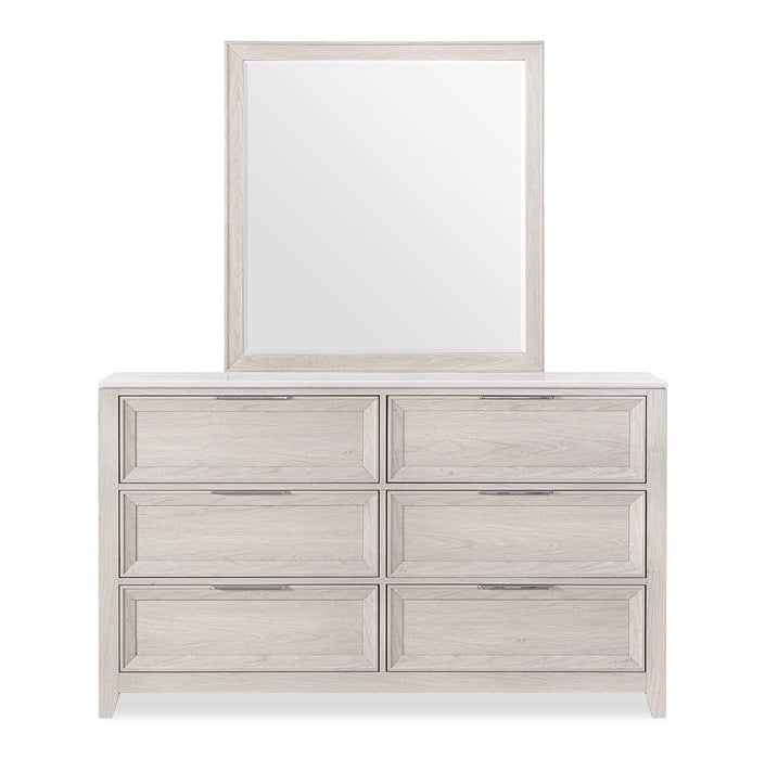 Elana Bedroom Dresser Mirror - Beige