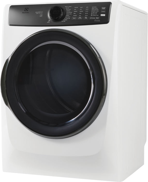 Electrolux  8.0 Cu. Ft. Front Load Perfect Steam™ Electric Dryer  - Matte White - ELFE773CMW