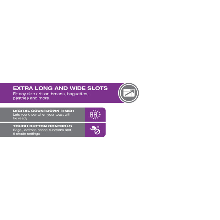 Salton Countdown 4-Slice Digital Toaster - ET2108