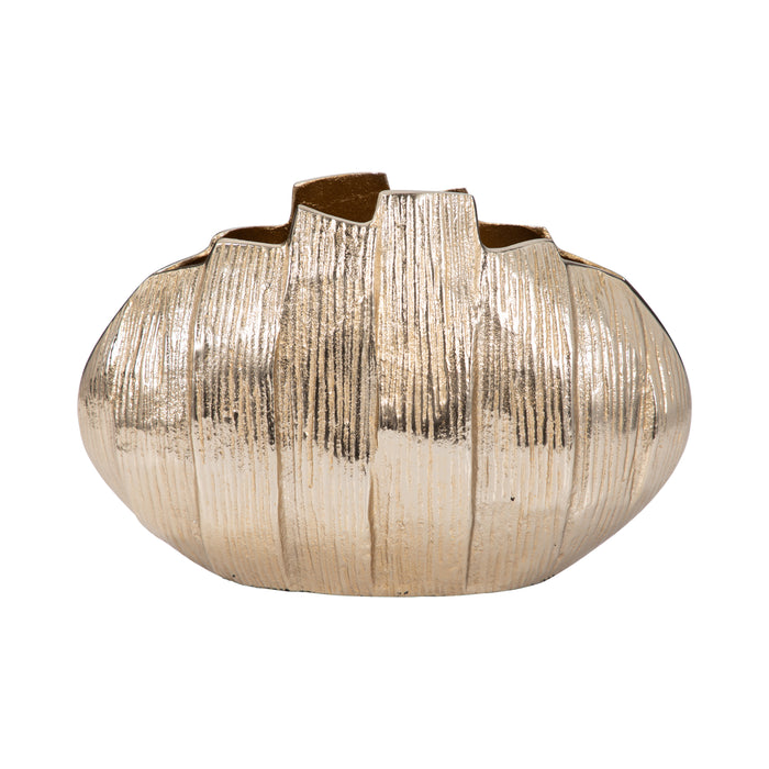 Metal 8\" Pavia Small Vase - Gold