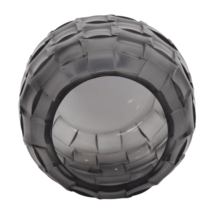 Jordan Glass 6\" Woven Finish Vase - Grey