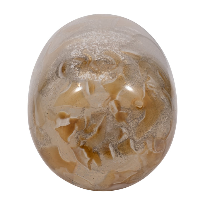 13\" Foley Small Glass Vase - Ivory