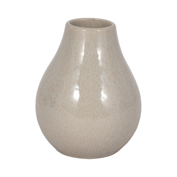 7\" Gargarin Decanter Vase - Grey