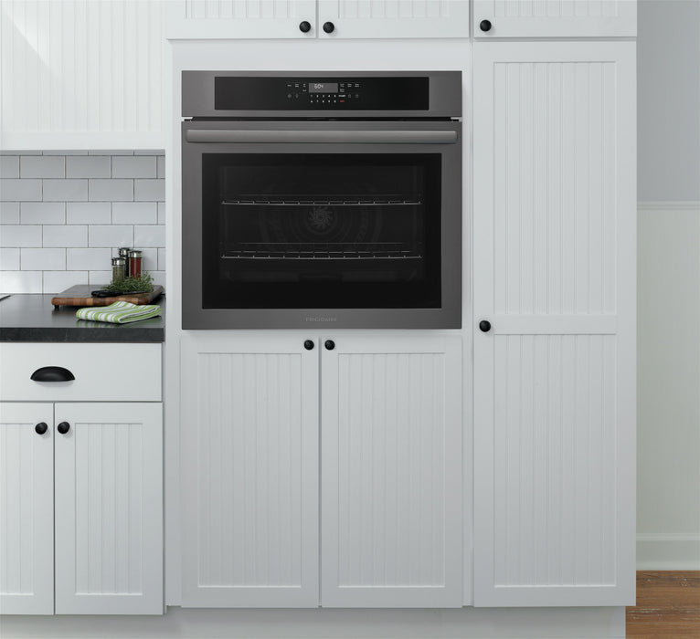  Frigidaire 30'' Electric Single Wall Oven – Black Stainless Steel - FCWS3030AD