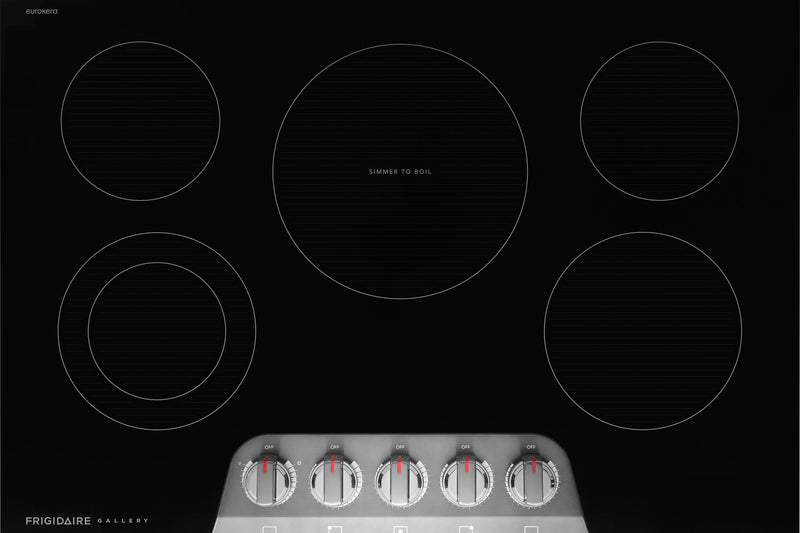 Frigidaire Gallery 30\" Electric Cooktop - Black Stainless Steel -  GCCE3070BD