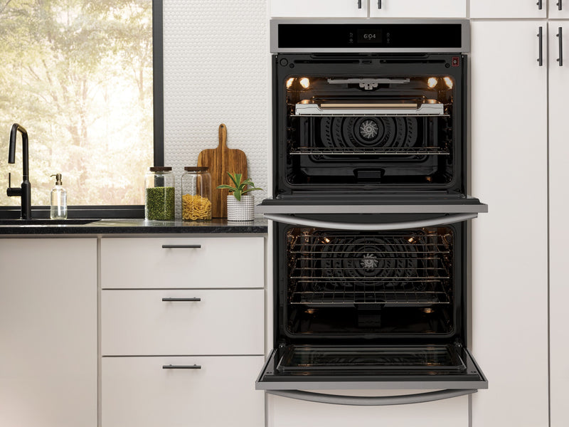 Frigidaire Gallery 30\" Double Electric Wall Oven with Stone-Baked Pizza - Stainless Steel - GCWD3070AF