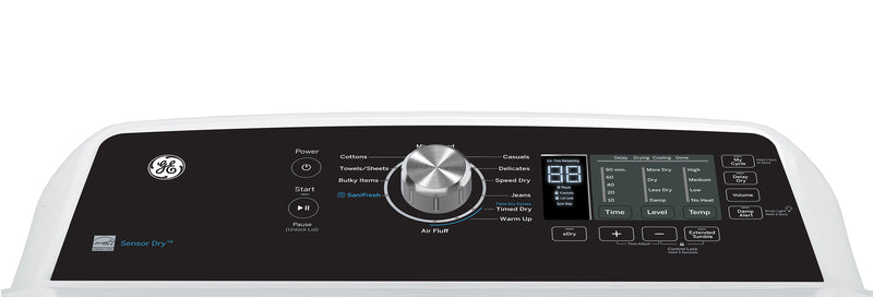 GE 7.4 Cu. Ft. Electric Dryer with SaniFresh Cycle - White - GTD68EBMRWS